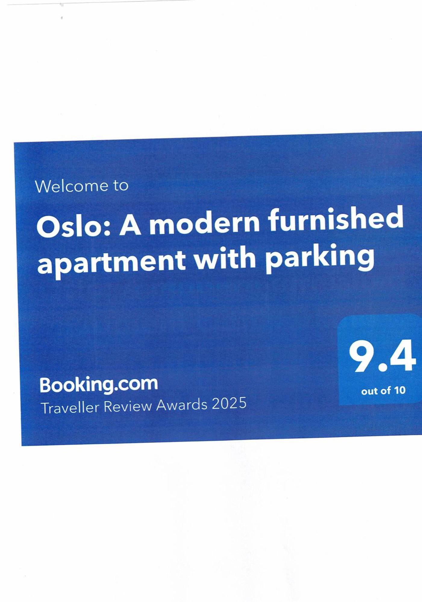 Oslo: A Modern Furnished Apartment With Parking Sofia Bagian luar foto